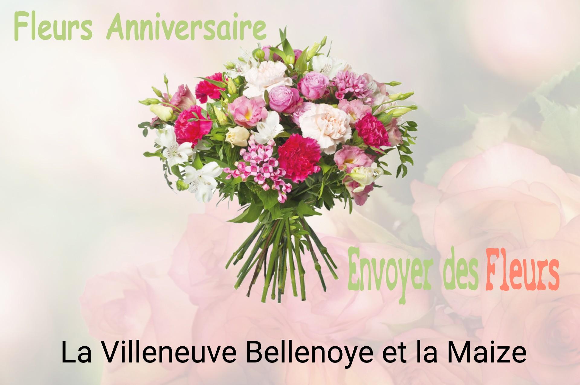 Bouquet de fleurs d’anniversaire livré à La Villeneuve-Bellenoye-et-la-Maize