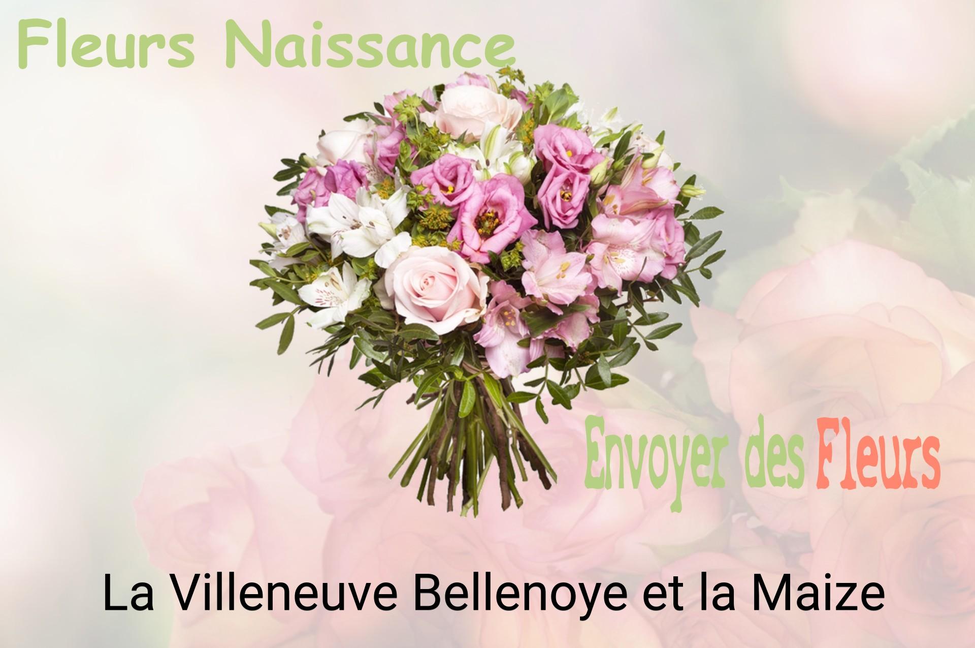 Bouquet de fleurs de naissance livré à La Villeneuve-Bellenoye-et-la-Maize